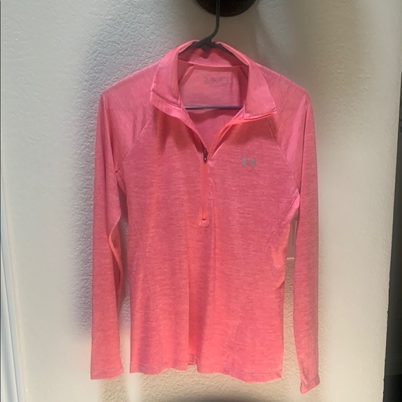 Under Armour Vibrant Pink Half-Zip Top - Picture 1 of 3
